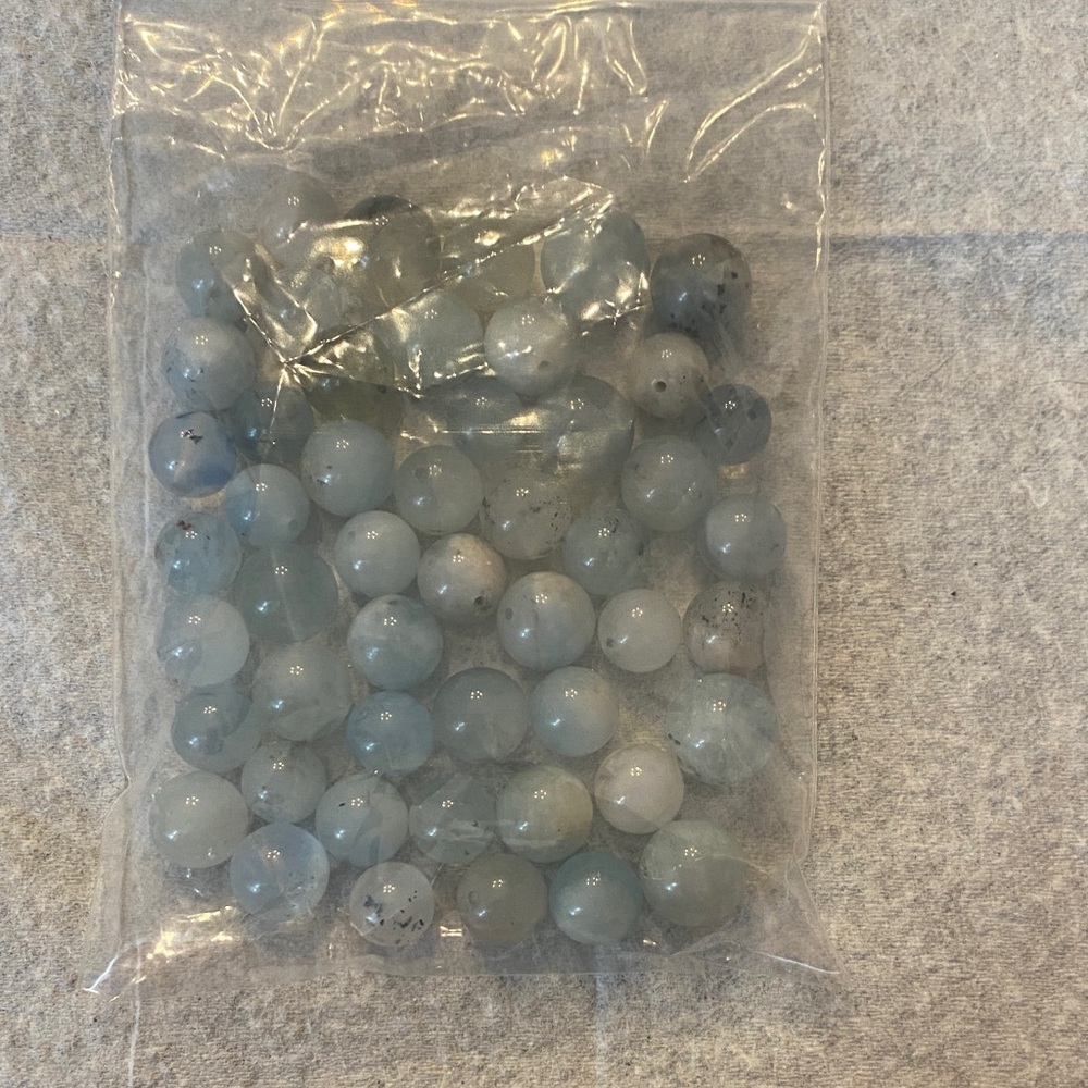 Aquamarine natural Blue Bead Collection